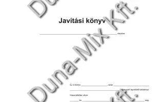 Javítási könyv 1